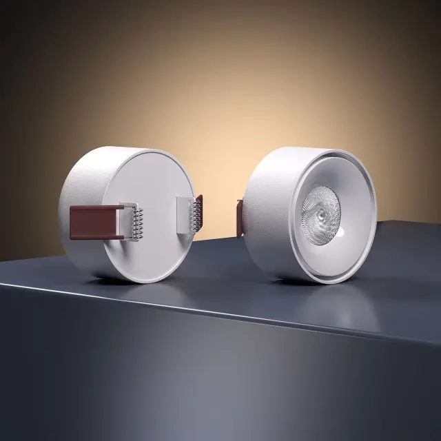 Точечный светильник Elektrostandard 25095/LED/(a065709) GLAM — белый, ракурс 3