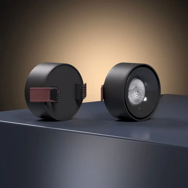 Точечный светильник Elektrostandard 25095/LED/(a065710) GLAM — черный, ракурс 3