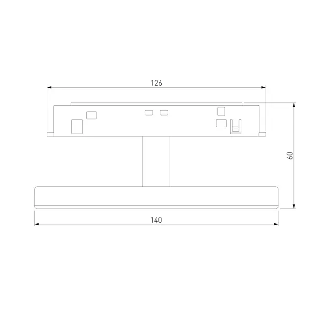 Slim Magnetic Трековый светильник 4W 4000K Cally (черный ) 85172/01, ракурс 9