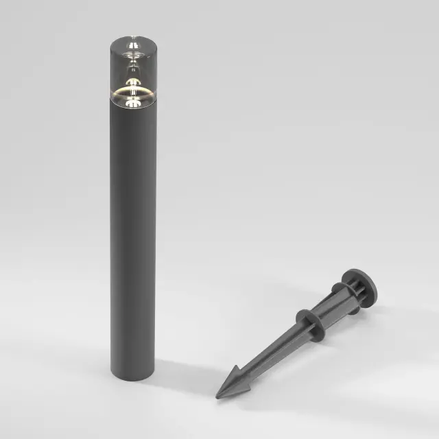 Уличный светильник Elektrostandard 35166/F серый/(a066037) HIDDEN, ракурс 2