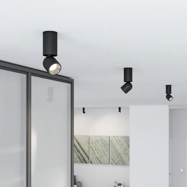 Точечный светильник Elektrostandard 25106/LED/(a066398) SPOT — черный, ракурс 4