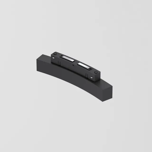 Slim Magnetic Трековый светильник для радиусного шинопровода 8W 4200K Planar чёрный Ø 800мм 85179/01 — черный, ракурс 2