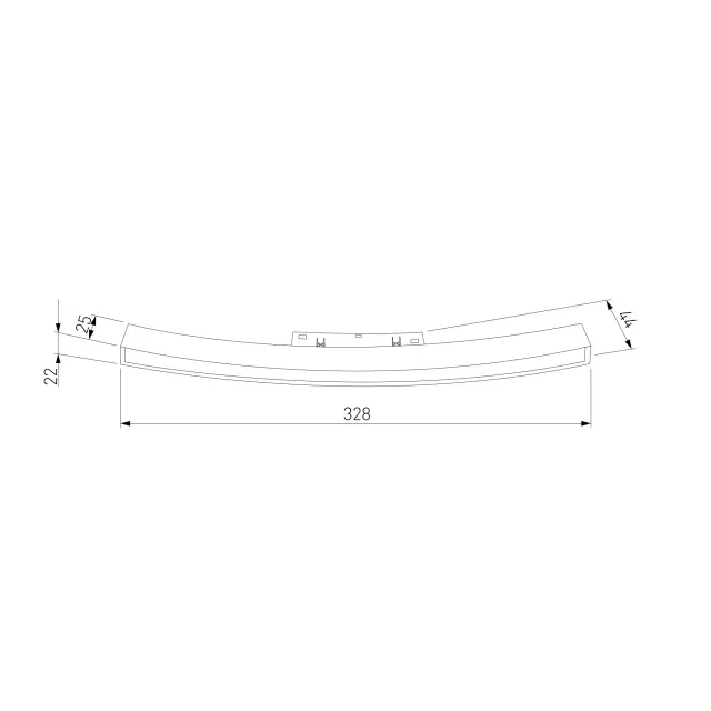 Slim Magnetic Трековый светильник для радиусного шинопровода 16W 4200K Planar чёрный Ø 800мм 85180/01 — черный, ракурс 4