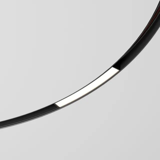 Slim Magnetic Трековый светильник для радиусного шинопровода 8W 4200K Planar чёрный Ø 1200мм 85181/01 — черный