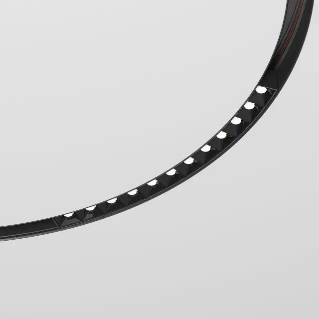 Slim Magnetic Трековый светильник для радиусного шинопровода 12W 4200K Intenso чёрный Ø 800мм 85184/01 — черный