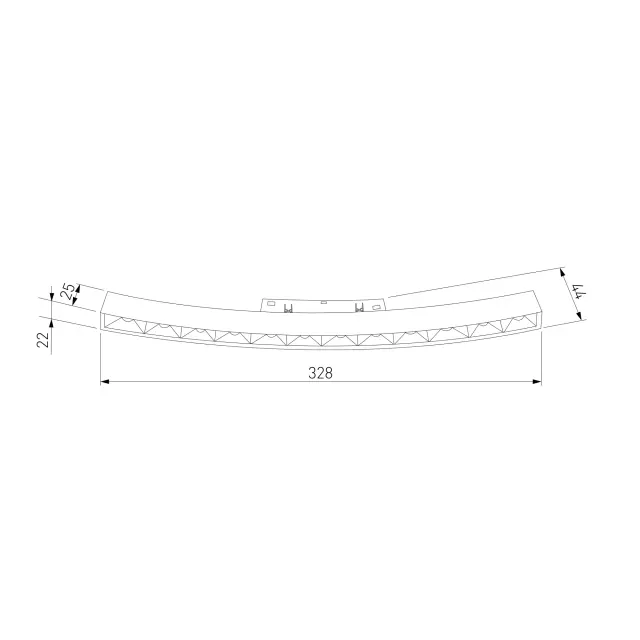 Slim Magnetic Трековый светильник для радиусного шинопровода 12W 4200K Intenso чёрный Ø 800мм 85184/01 — черный, ракурс 4