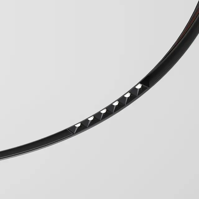 Slim Magnetic Трековый светильник для радиусного шинопровода 6W 4200K Intenso чёрный Ø 1200мм 85185/01 — черный
