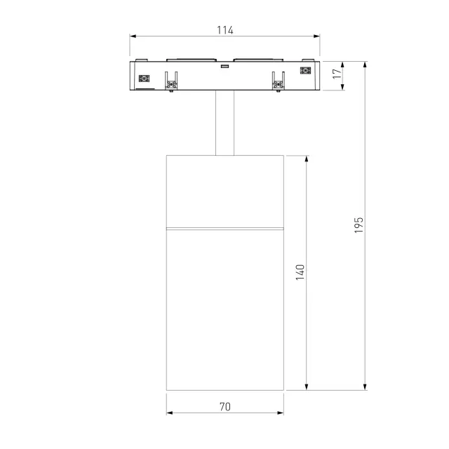 Slim Magnetic Трековый светильник для радиусного шинопровода 20W 4200K Comfi чёрный Ø 800мм 85187/01 — черный, ракурс 4