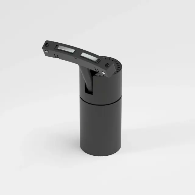 Slim Magnetic Трековый светильник для радиусного шинопровода 12W 4200K Comfi чёрный Ø 800мм 85188/01 — черный, ракурс 2