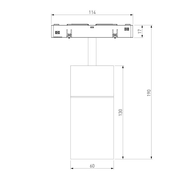 Slim Magnetic Трековый светильник для радиусного шинопровода 12W 4200K Comfi чёрный Ø 800мм 85188/01 — черный, ракурс 4
