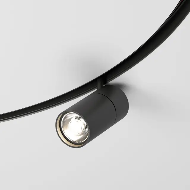 Slim Magnetic Трековый светильник для радиусного шинопровода 20W 4200K Comfi чёрный Ø 1200мм 85190/01 — черный