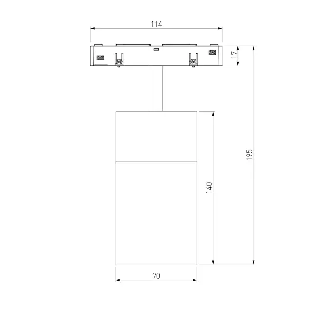 Slim Magnetic Трековый светильник для радиусного шинопровода 20W 4200K Comfi чёрный Ø 1200мм 85190/01 — черный, ракурс 4