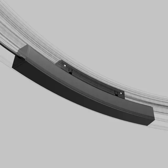 Slim Magnetic Блок питания 100W для радиусного шинопровода черный Ø 1200mm 95057/00