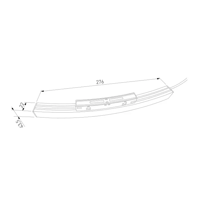Slim Magnetic Блок питания 100W для радиусного шинопровода черный Ø 1200mm 95057/00, ракурс 4