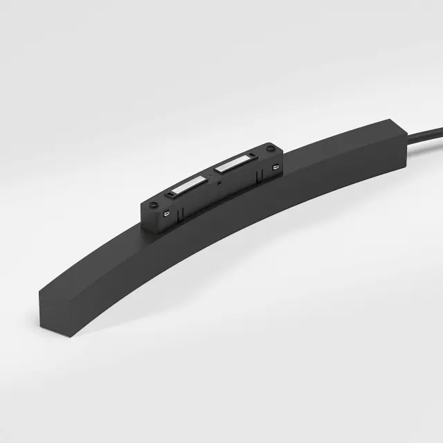 Slim Magnetic Блок питания 200W для радиусного шинопровода черный Ø 1200mm 95058/00, ракурс 3