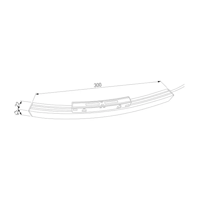 Slim Magnetic Блок питания 200W для радиусного шинопровода черный Ø 1200mm 95058/00, ракурс 4