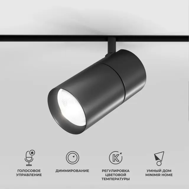 Slim Magnetic Умный трековый светильник 20W 2700-6500K Dim R03 (черный) 85197/01