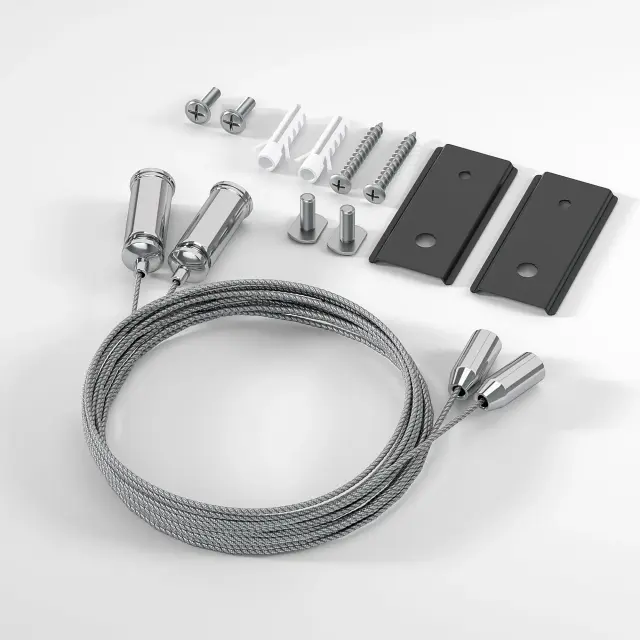 Slim Magnetic Набор для подвеса (к шинопроводам 85161/00 и 85160/00) черный 85164/00 — никель