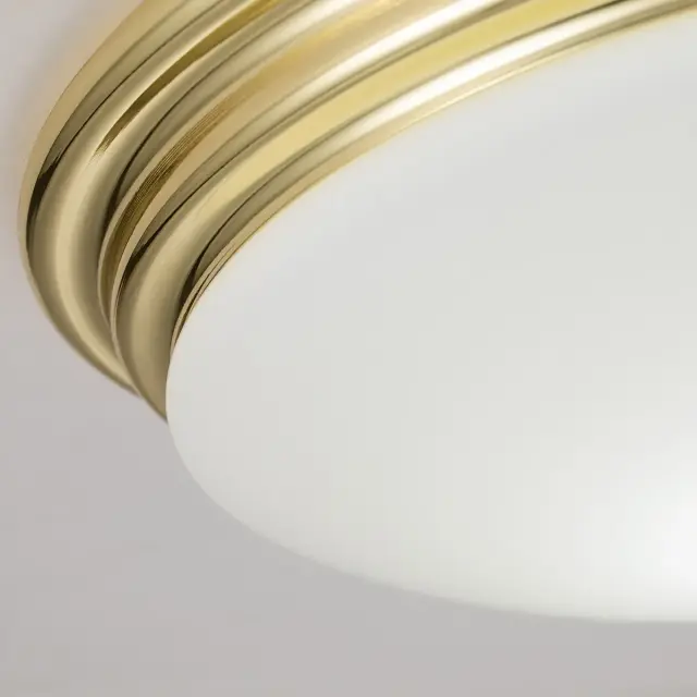 Светильник для ванной комнаты Elstead Lighting BATH-BROMPTON-F-PB — латунь, ракурс 4