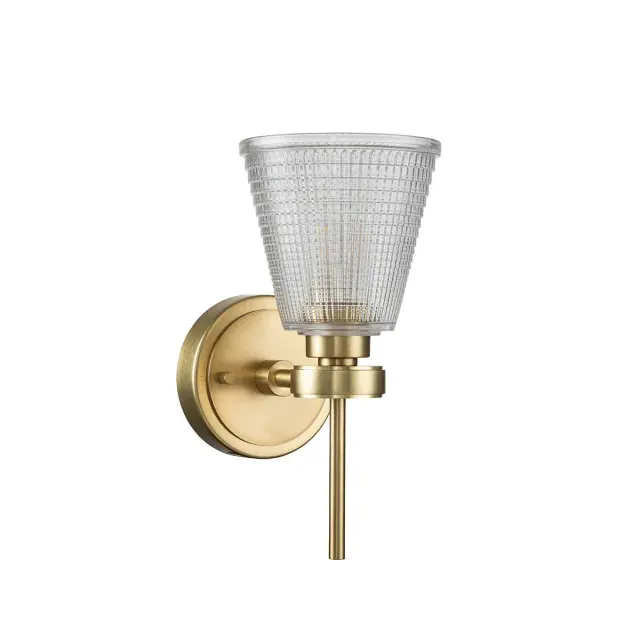 Светильник для ванной комнаты Elstead Lighting BATH-GUNNIS1-BB — латунь, ракурс 6
