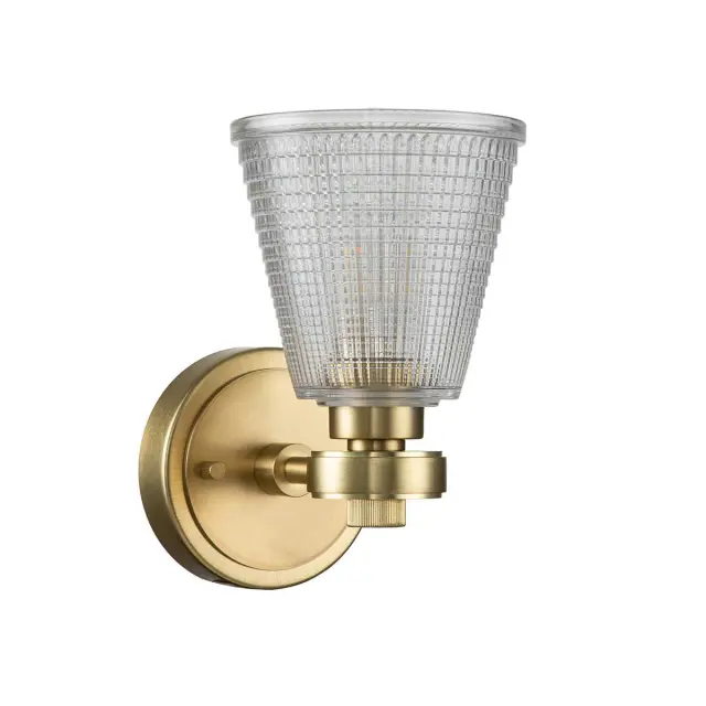 Светильник для ванной комнаты Elstead Lighting BATH-GUNNIS1-BB — латунь, ракурс 7