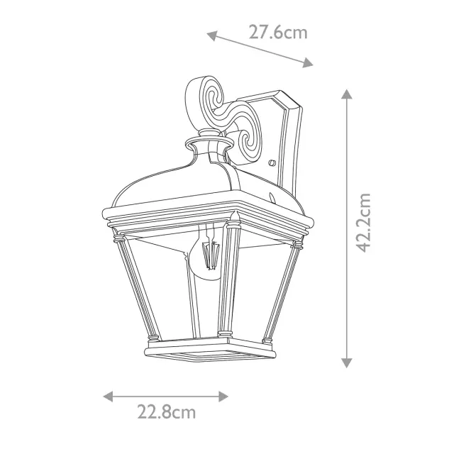 Уличный светильник Elstead Lighting BAYVIEW-2L-BK — бронза, ракурс 6