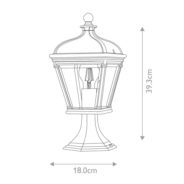 Уличный светильник Elstead Lighting BAYVIEW-3M-BK — черный, ракурс 6