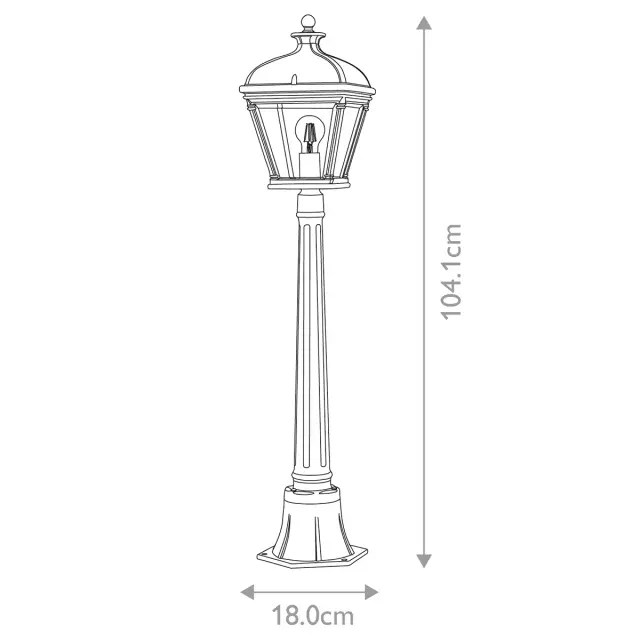 Уличный светильник Elstead Lighting BAYVIEW-4M-BK — черный, ракурс 6