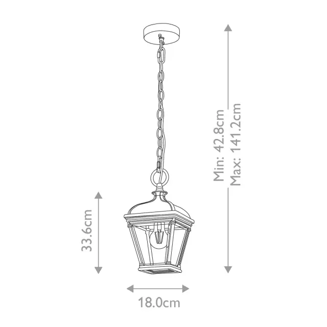 Уличный светильник Elstead Lighting BAYVIEW-8M-BK — черный, ракурс 6