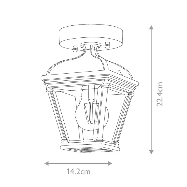 Уличный светильник Elstead Lighting BAYVIEW-PORCH-BK — черный, ракурс 6