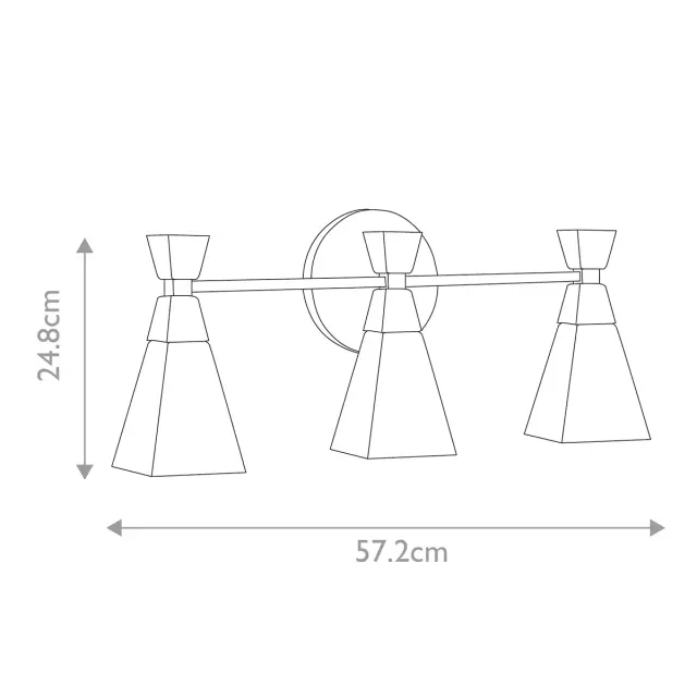 Светильник для ванной комнаты Elstead Lighting BOWTIE-3-MB — черный, ракурс 6