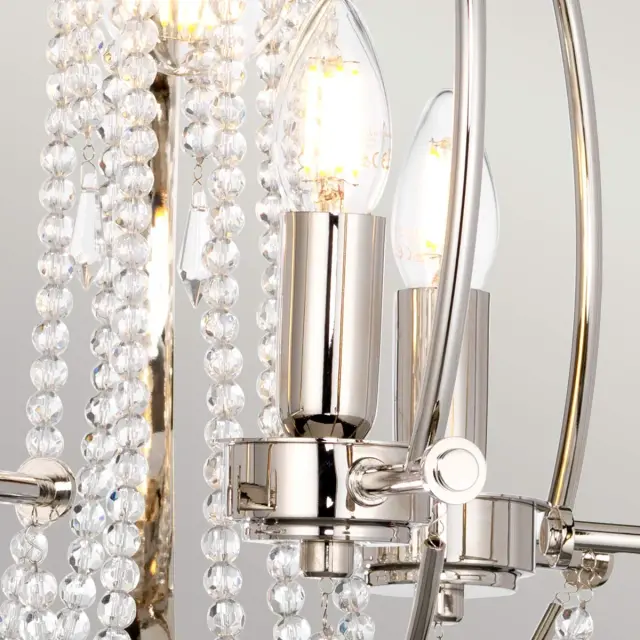 Люстра Elstead Lighting CASSIE4 — никель, ракурс 7