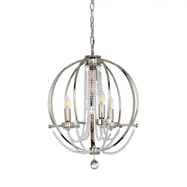 Люстра Elstead Lighting CASSIE4 — никель, ракурс 8