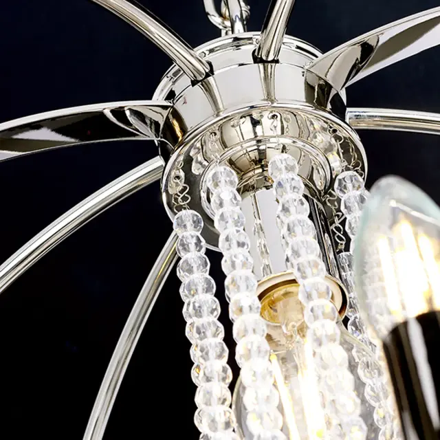 Люстра Elstead Lighting CASSIE7 — никель, ракурс 3