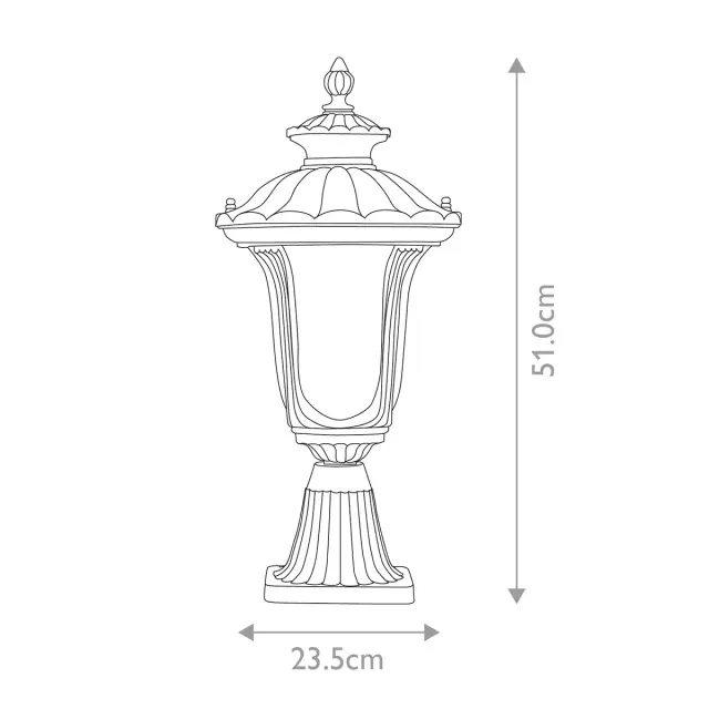 Уличный светильник Elstead Lighting CC3-S-BK — черный, ракурс 6
