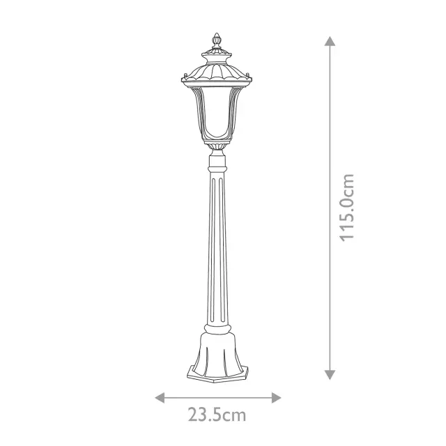 Уличный светильник Elstead Lighting CC4-S-BK — черный, ракурс 6