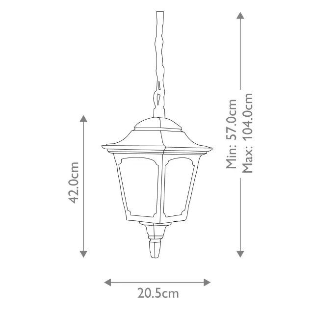 Уличный светильник Elstead Lighting CP9-BLACK — черный, ракурс 6