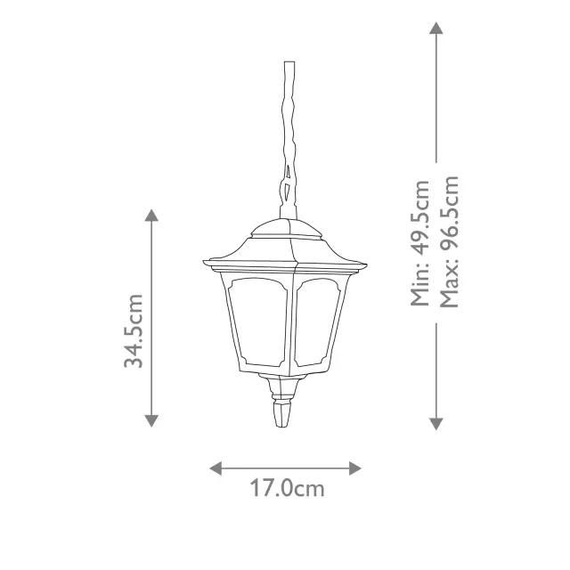 Уличный светильник Elstead Lighting CPM9-BLACK — черный, ракурс 6