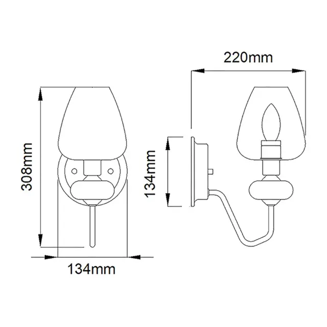 Бра Elstead Lighting DL-ARMAND1-AB — черный, ракурс 6