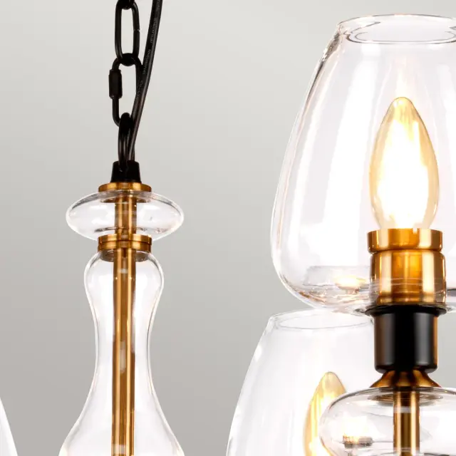 Люстра Elstead Lighting DL-ARMAND8-AB — черный, ракурс 3