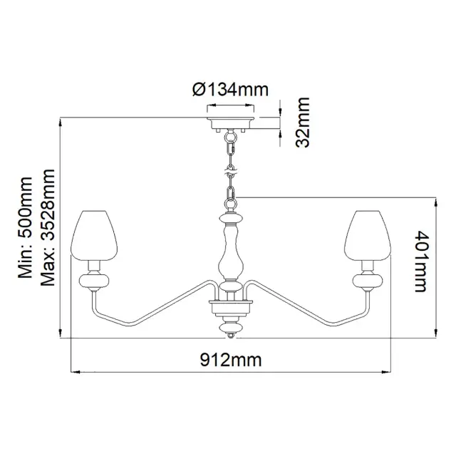 Люстра Elstead Lighting DL-ARMAND8-AB — черный, ракурс 6