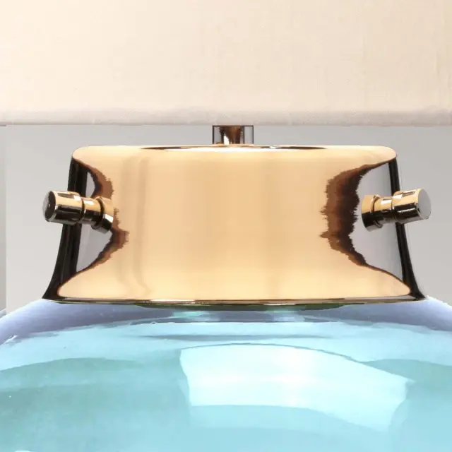 Настольная лампа Elstead Lighting DL-KARA-TL-BLUE — синий, ракурс 4