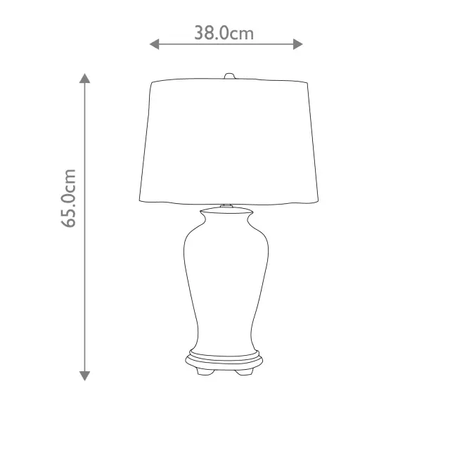 Настольная лампа Elstead Lighting DL-YING-TL — синий, ракурс 6