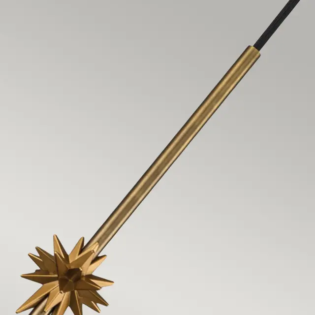 Светильник Elstead Lighting ETOILE-P-M-AB — латунь, ракурс 3