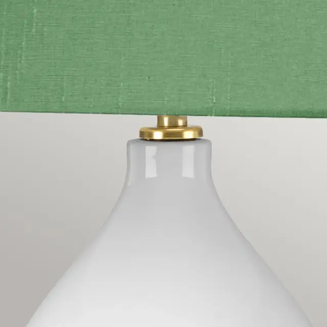 Настольная лампа Elstead Lighting ISLA-AB-TL-GREEN — белый, ракурс 3