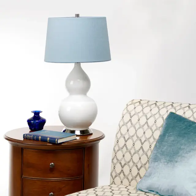 Настольная лампа Elstead Lighting ISLA-PN-TL-BLUE — белый, ракурс 7