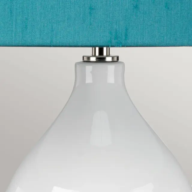 Настольная лампа Elstead Lighting ISLA-PN-TL-TEAL — белый, ракурс 3