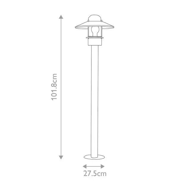Уличный светильник Elstead Lighting KLAMPENBORG-BOL-BK — черный, ракурс 6