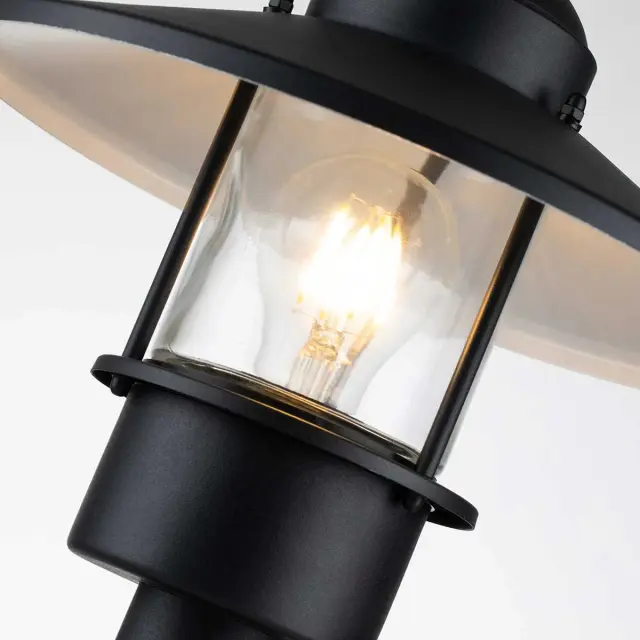 Уличный светильник Elstead Lighting KLAMPENBORG-PED-BK — черный, ракурс 3