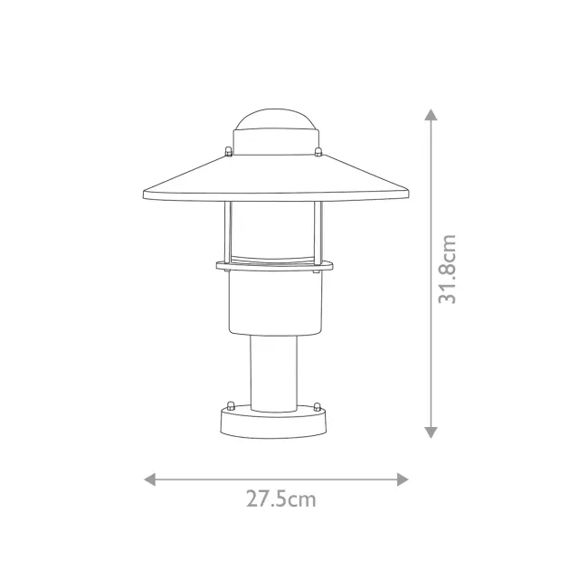 Уличный светильник Elstead Lighting KLAMPENBORG-PED-BK — черный, ракурс 6